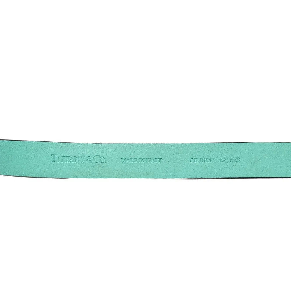 Tiffany & Co. Tiffany Blue Leather Pet Leash Palladium Hardware Made in Italy